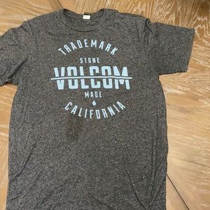 Gray and blue large volcom shirt